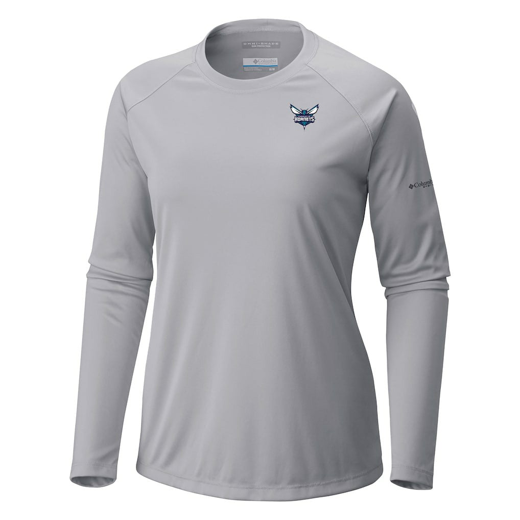 Charlotte Hornets Women's Tidal Tee II Long Sleeve T-Shirt Gray - NBA