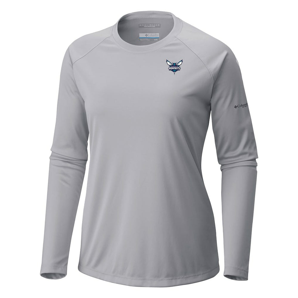 Charlotte Hornets Women's Tidal Tee II Long Sleeve T-Shirt Gray - NBA