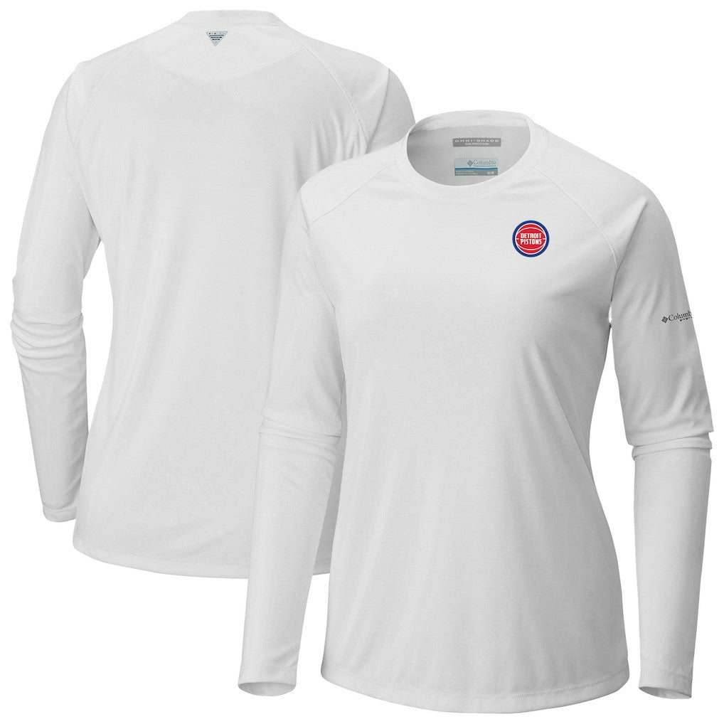 Detroit Pistons Women's Tidal Tee II Long Sleeve T-Shirt White - NBA