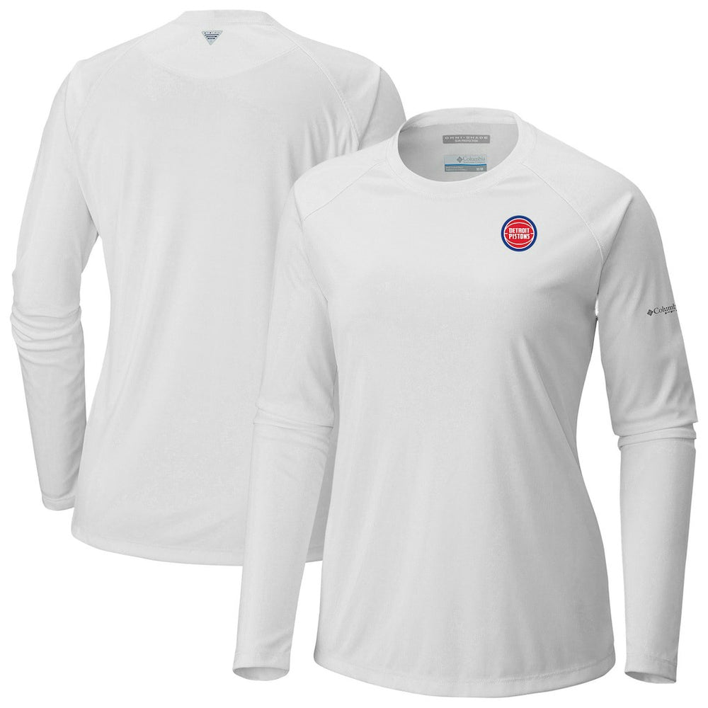 Detroit Pistons Women's Tidal Tee II Long Sleeve T-Shirt White - NBA