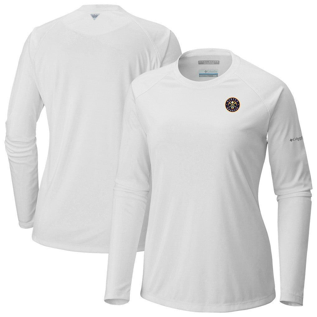 Denver Nuggets Women's Tidal Tee II Long Sleeve T-Shirt White - NBA