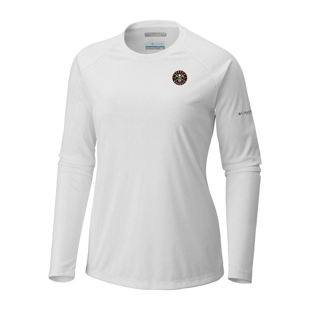 Denver Nuggets Women's Tidal Tee II Long Sleeve T-Shirt White - NBA