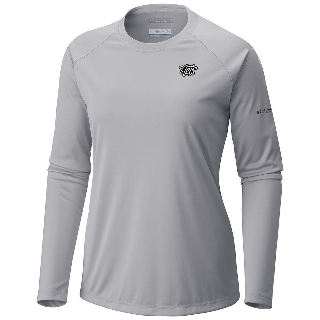 Brooklyn Nets Women's Tidal Tee II Long Sleeve T-Shirt Gray - NBA