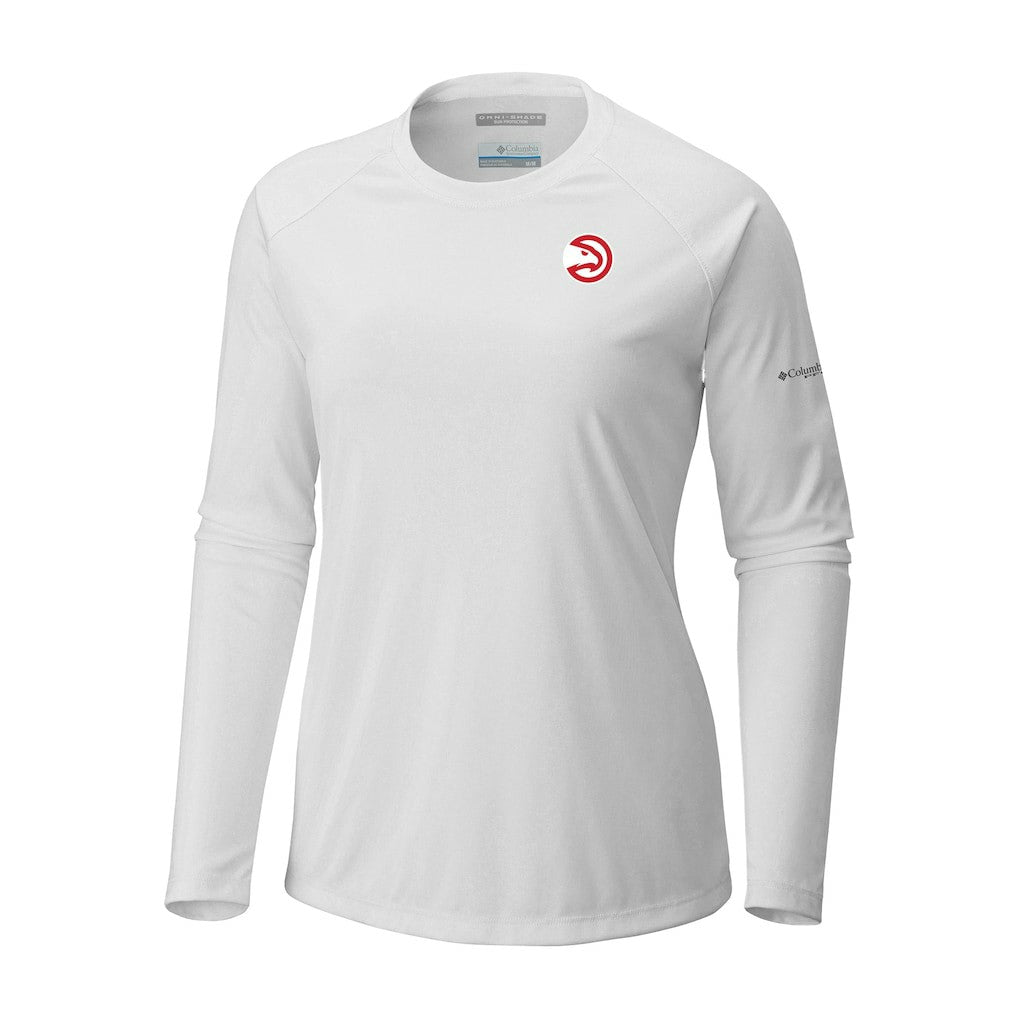 Atlanta Hawks Women's Tidal Tee II Long Sleeve T-Shirt White - NBA