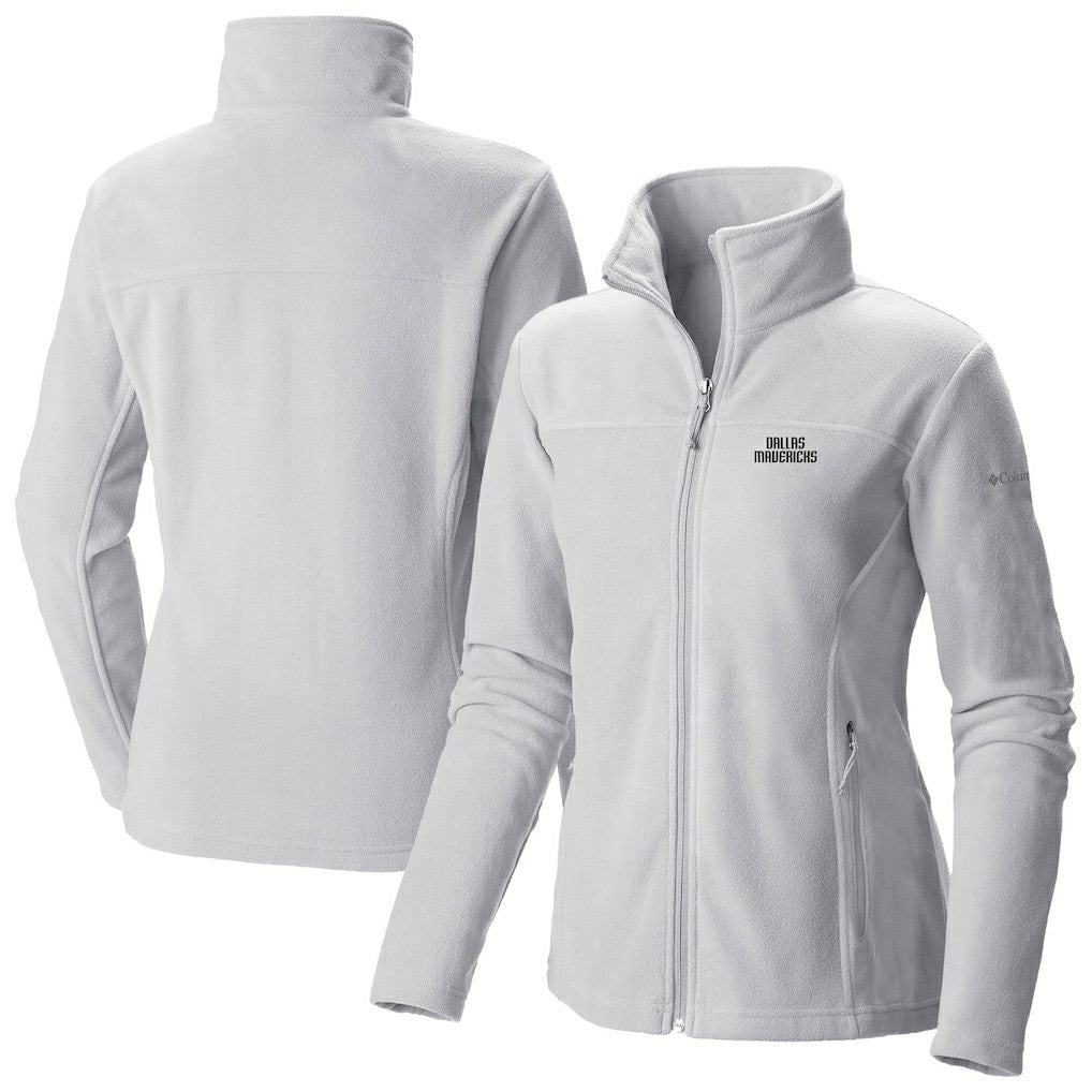 Dallas Mavericks Women's Give & Go II Fleece Full-Zip Jacket White - NBA