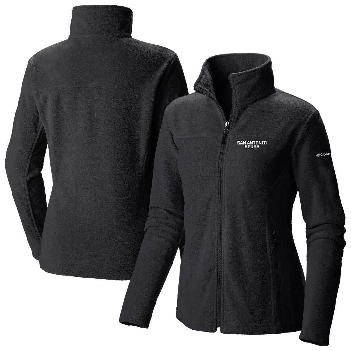 San Antonio Spurs Women's Give & Go II Fleece Full-Zip Jacket Black - NBA