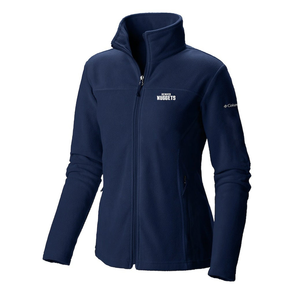 Denver Nuggets Women's Give & Go II Fleece Full-Zip Jacket Navy - NBA