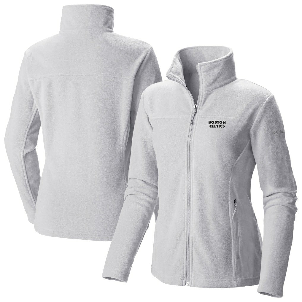 Boston Celtics Women's Give & Go II Fleece Full-Zip Jacket White - NBA