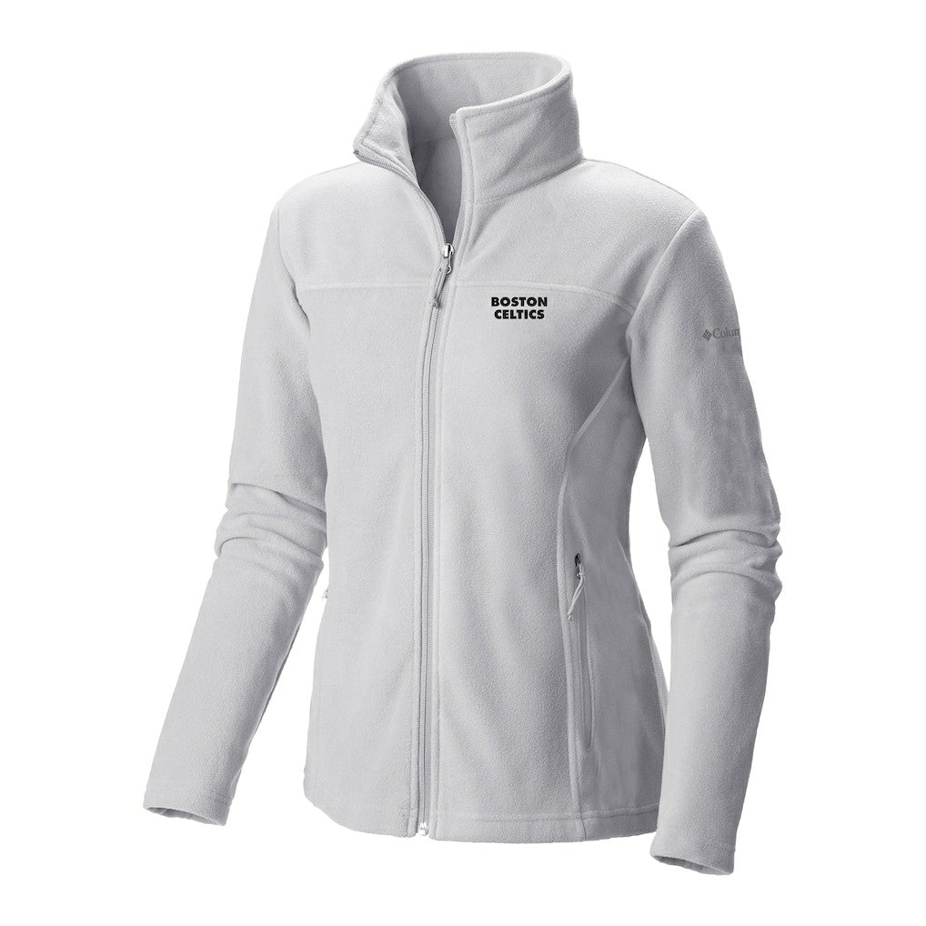 Boston Celtics Women's Give & Go II Fleece Full-Zip Jacket White - NBA