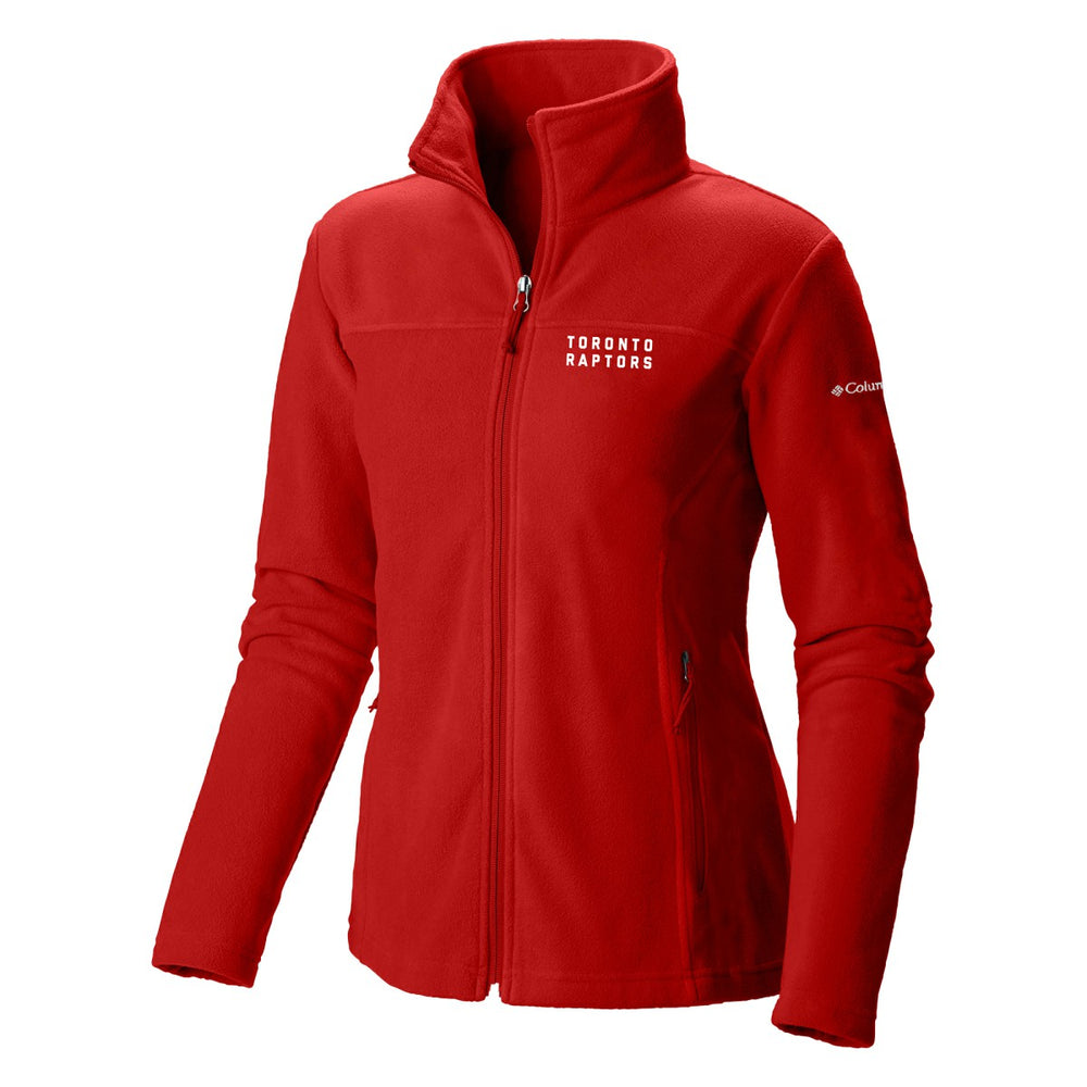 Toronto Raptors Women's Give & Go II Fleece Full-Zip Jacket Red - NBA