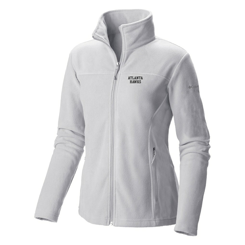 Atlanta Hawks Women's Give & Go II Fleece Full-Zip Jacket White - NBA