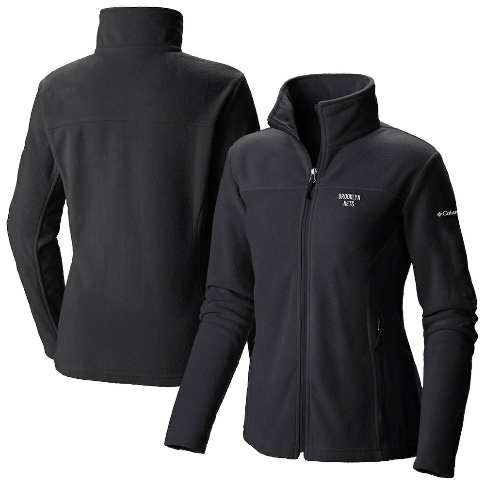 Brooklyn Nets Women's Give & Go II Fleece Full-Zip Jacket Black - NBA