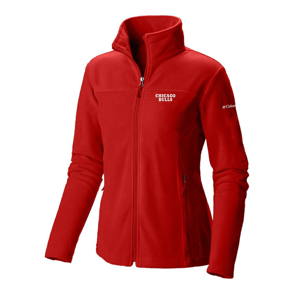 Chicago Bulls Women's Give & Go II Fleece Full-Zip Jacket Red - NBA