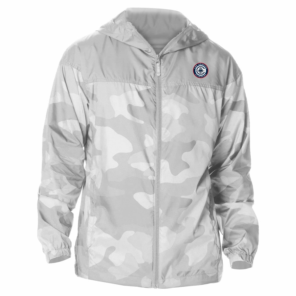 LA Clippers Flash Challenger Windbreaker Jacket Gray - NBA