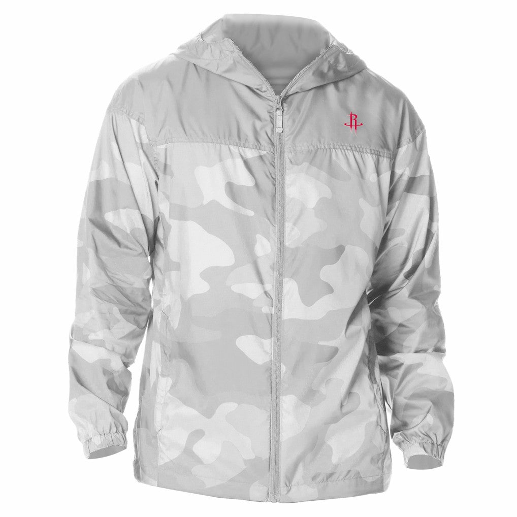 Houston Rockets Flash Challenger Windbreaker Jacket Gray - NBA
