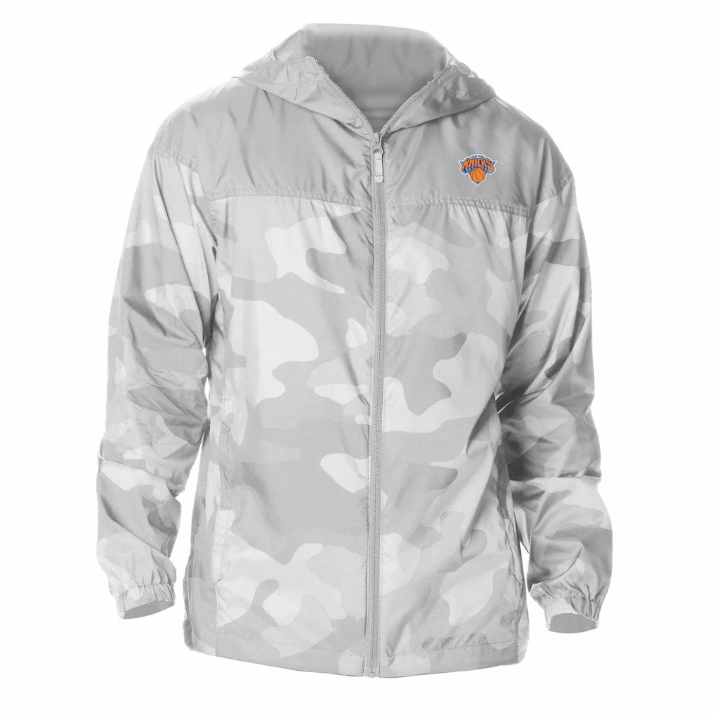 New York Knicks Flash Challenger Windbreaker Jacket Gray - NBA
