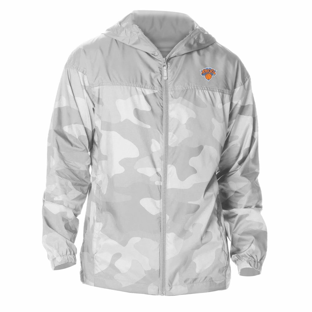 New York Knicks Flash Challenger Windbreaker Jacket Gray - NBA