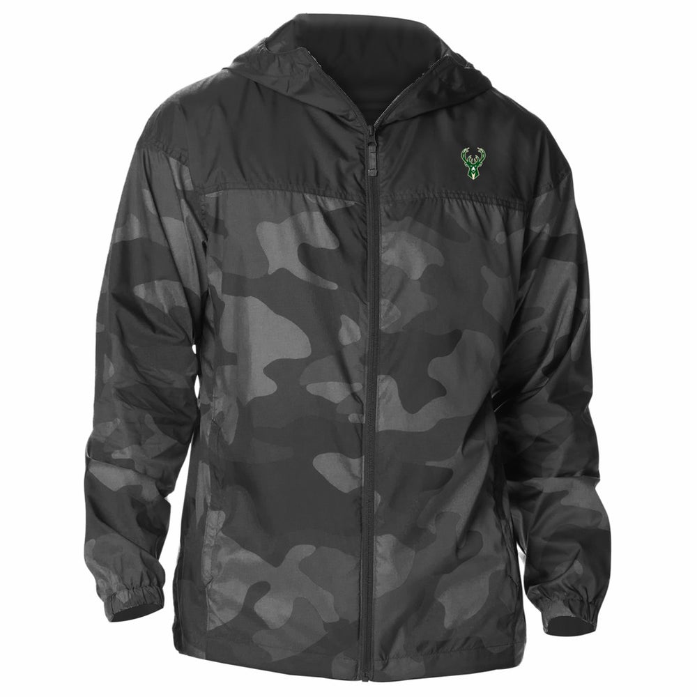 Milwaukee Bucks Flash Challenger Windbreaker Jacket Black - NBA