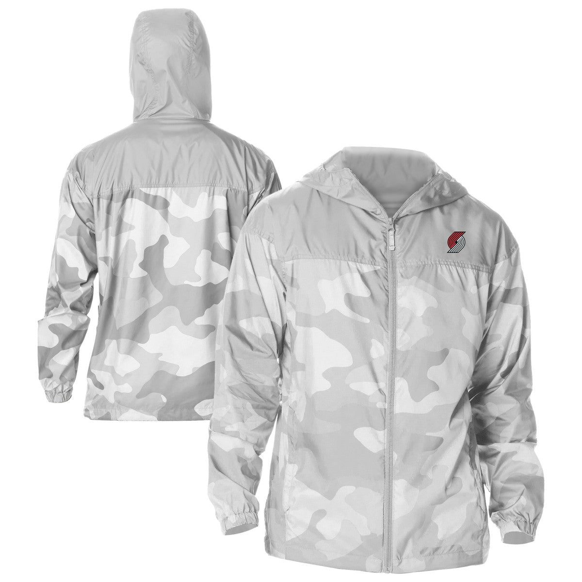 Portland Trail Blazers Flash Challenger Windbreaker Jacket Gray - NBA