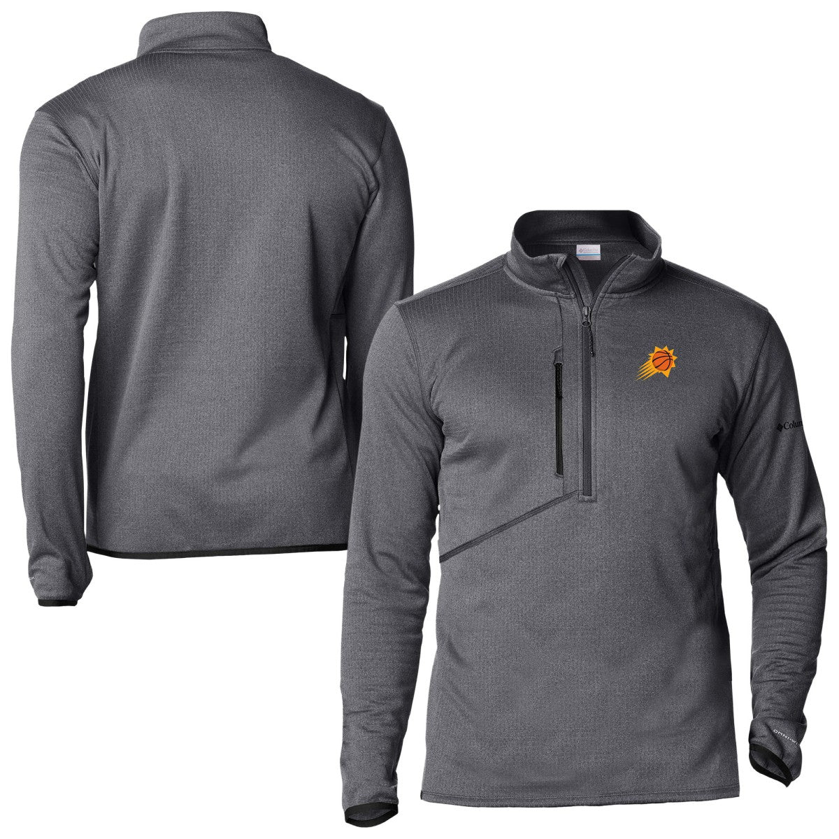 Phoenix Suns Park View Fleece Half-Zip Top Black - NBA