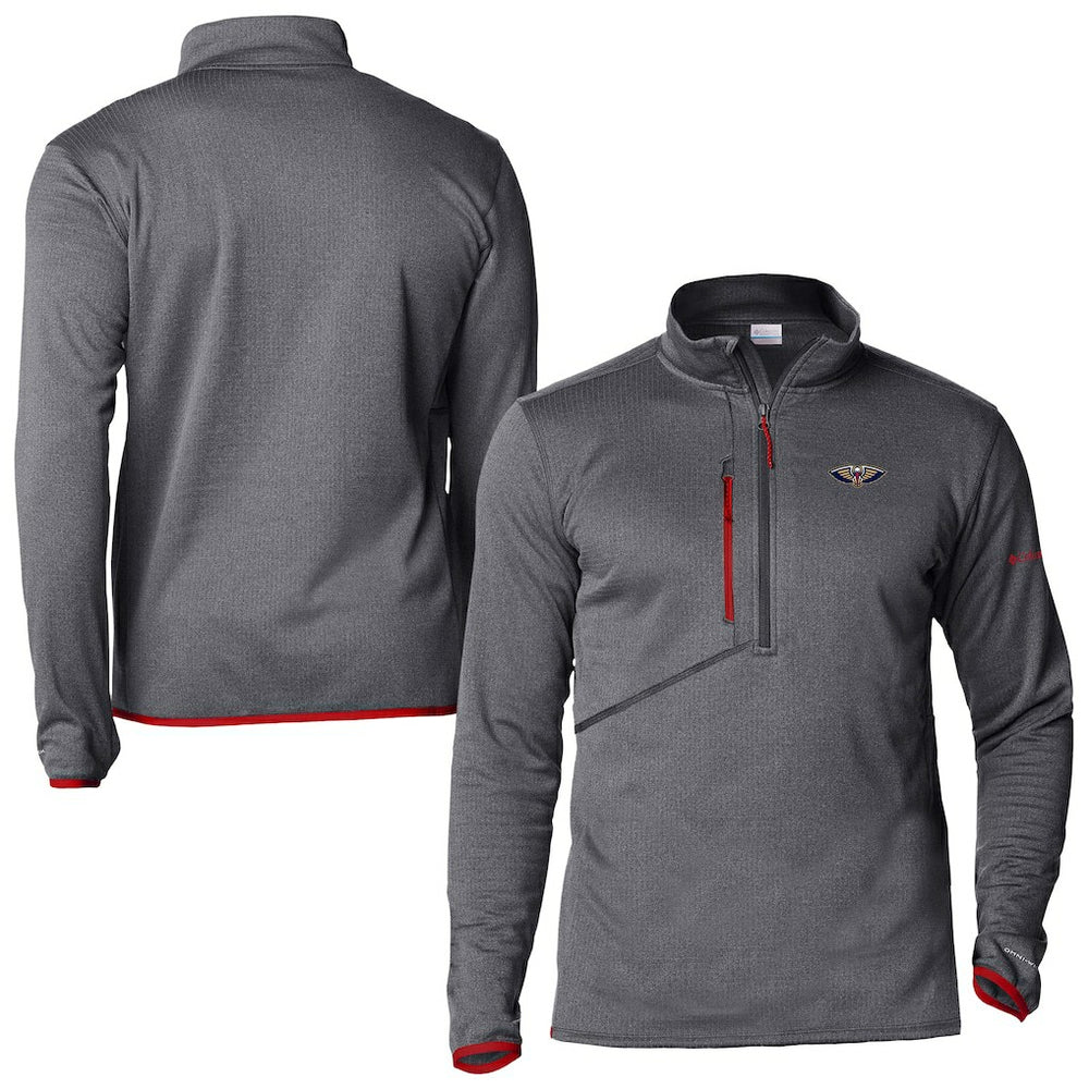 New Orleans Pelicans Park View Fleece Half-Zip Top Red - NBA