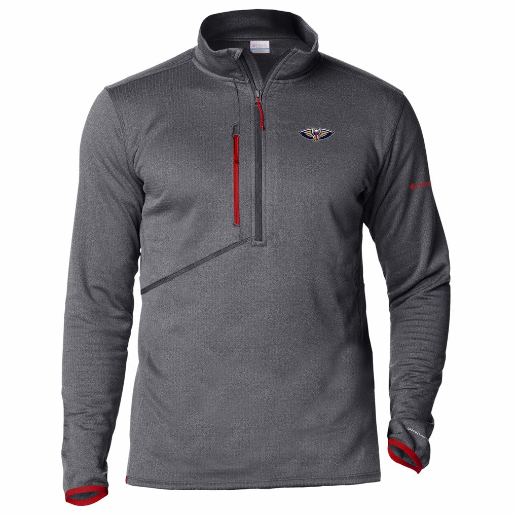 New Orleans Pelicans Park View Fleece Half-Zip Top Red - NBA