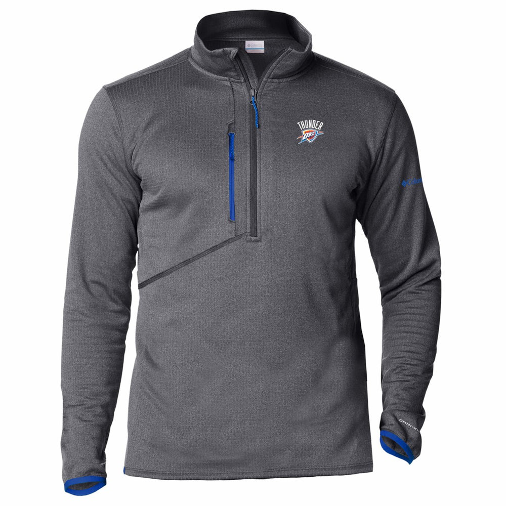 Oklahoma City Thunder Park View Fleece Half-Zip Top Blue - NBA