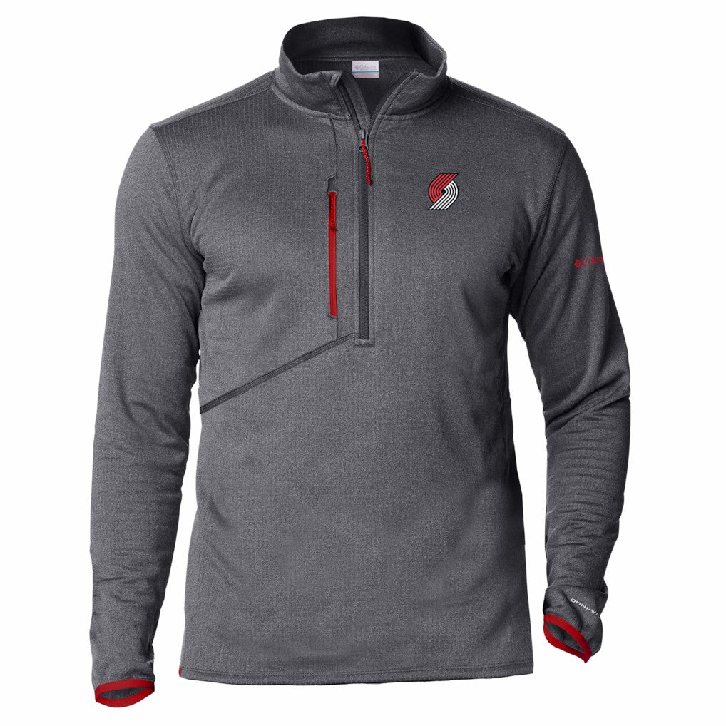 Portland Trail Blazers Park View Fleece Half-Zip Top Red - NBA
