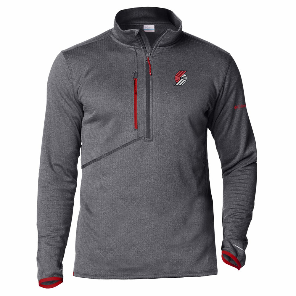 Portland Trail Blazers Park View Fleece Half-Zip Top Red - NBA