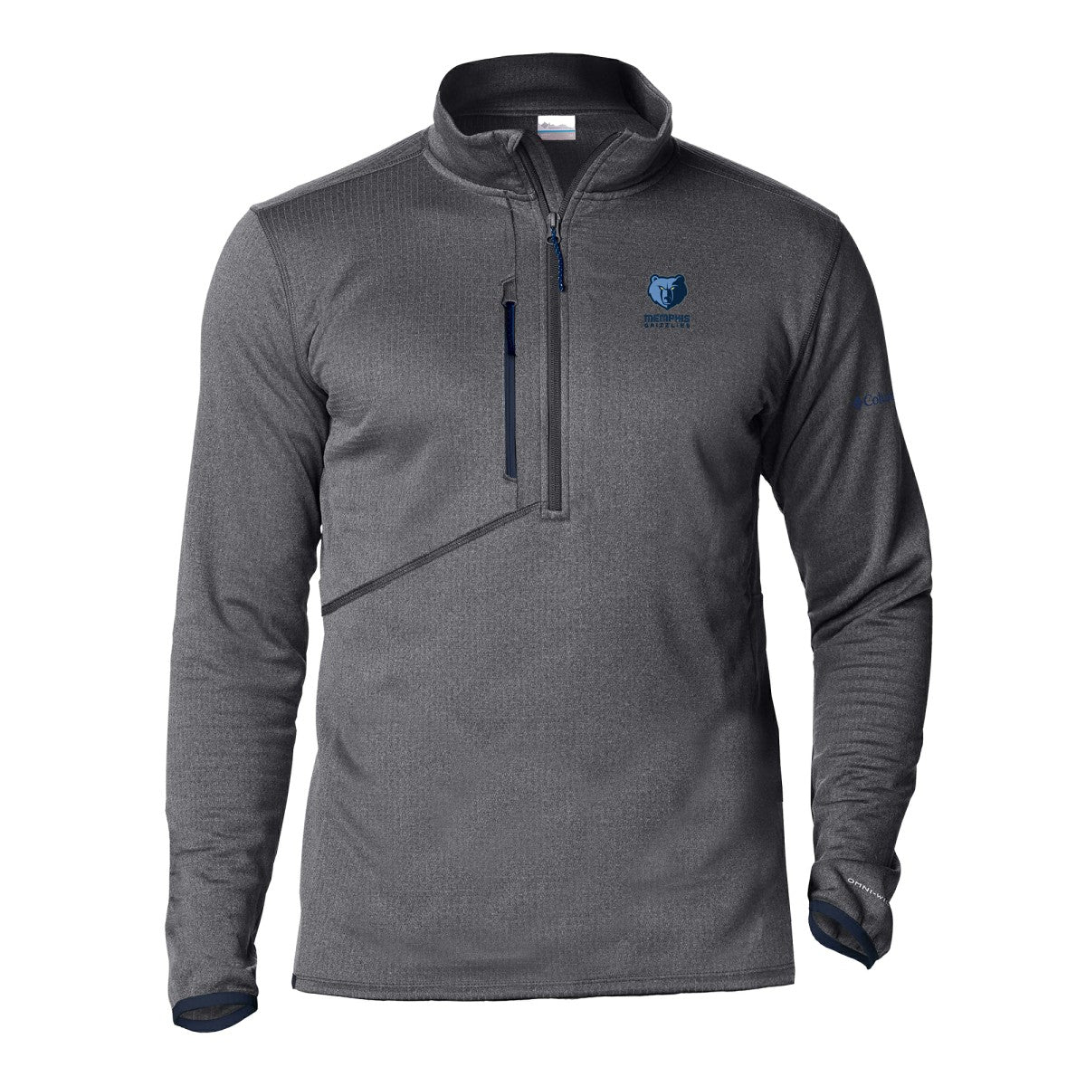 Memphis Grizzlies Park View Fleece Half-Zip Top Gray - NBA