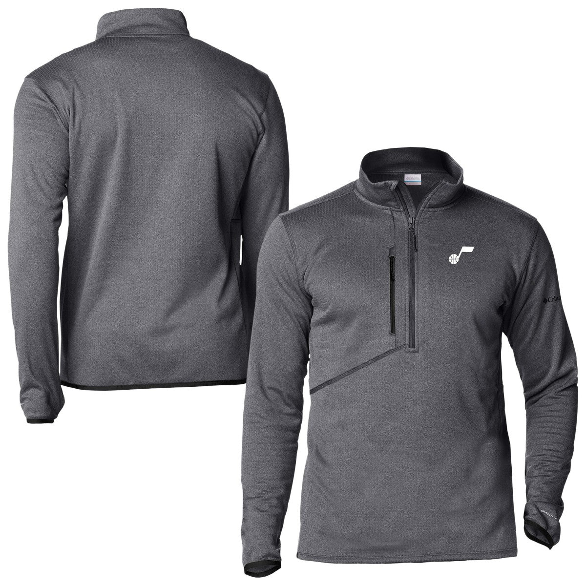 Utah Jazz Park View Fleece Half-Zip Top Black - NBA