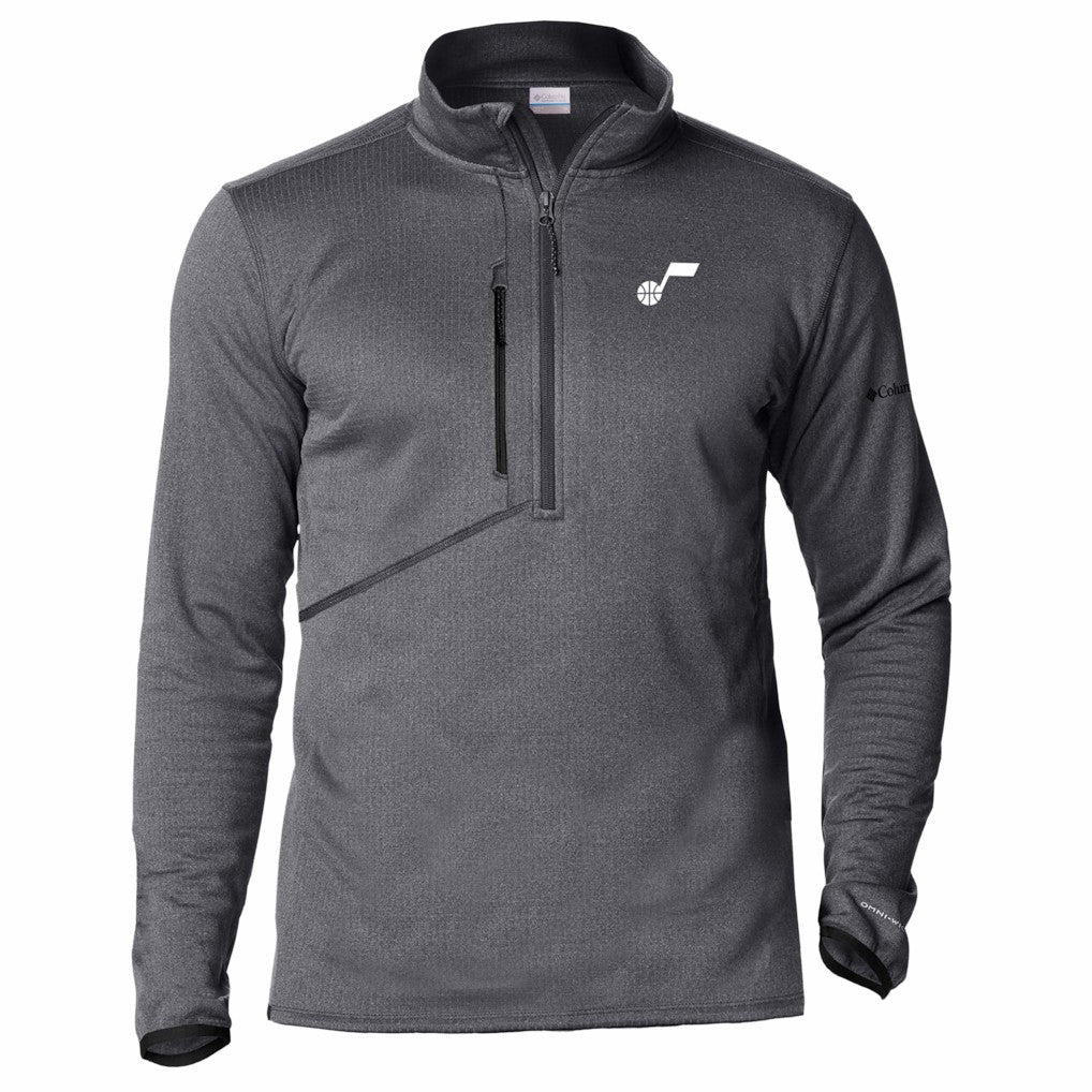 Utah Jazz Park View Fleece Half-Zip Top Black - NBA
