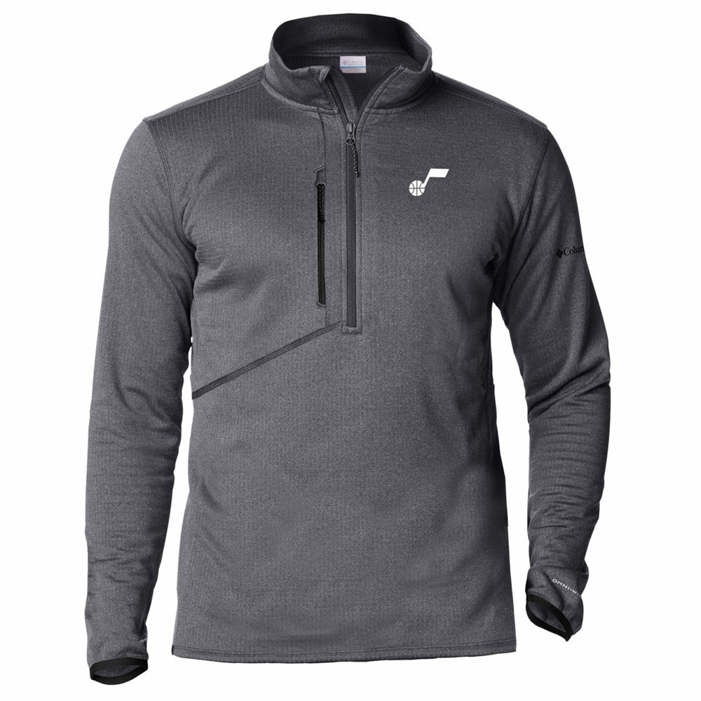 Utah Jazz Park View Fleece Half-Zip Top Black - NBA