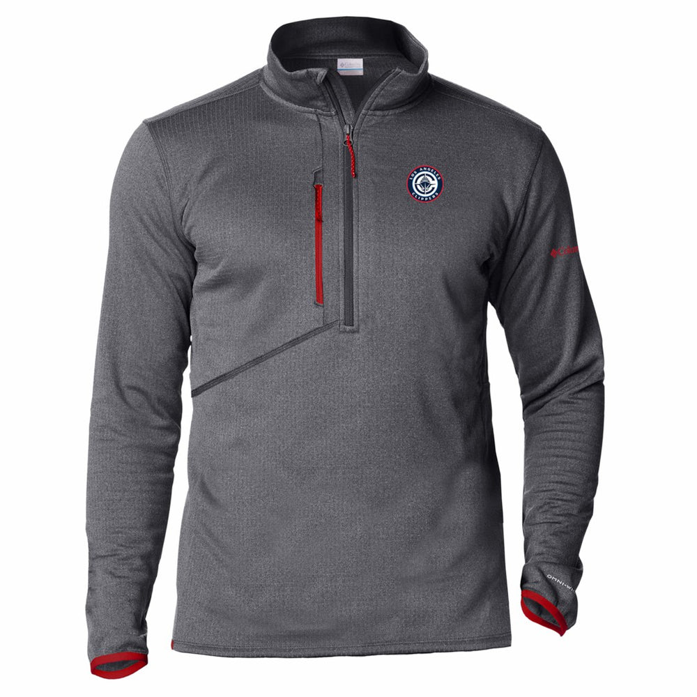 LA Clippers Park View Fleece Half-Zip Top Red - NBA
