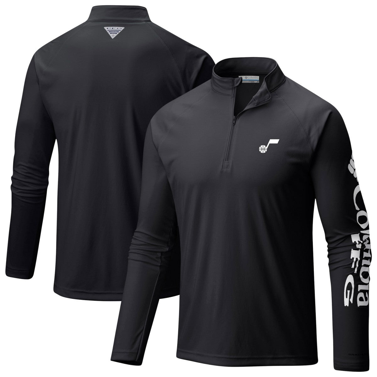 Utah Jazz PFG Terminal Tackle Quarter-Zip Top Black - NBA