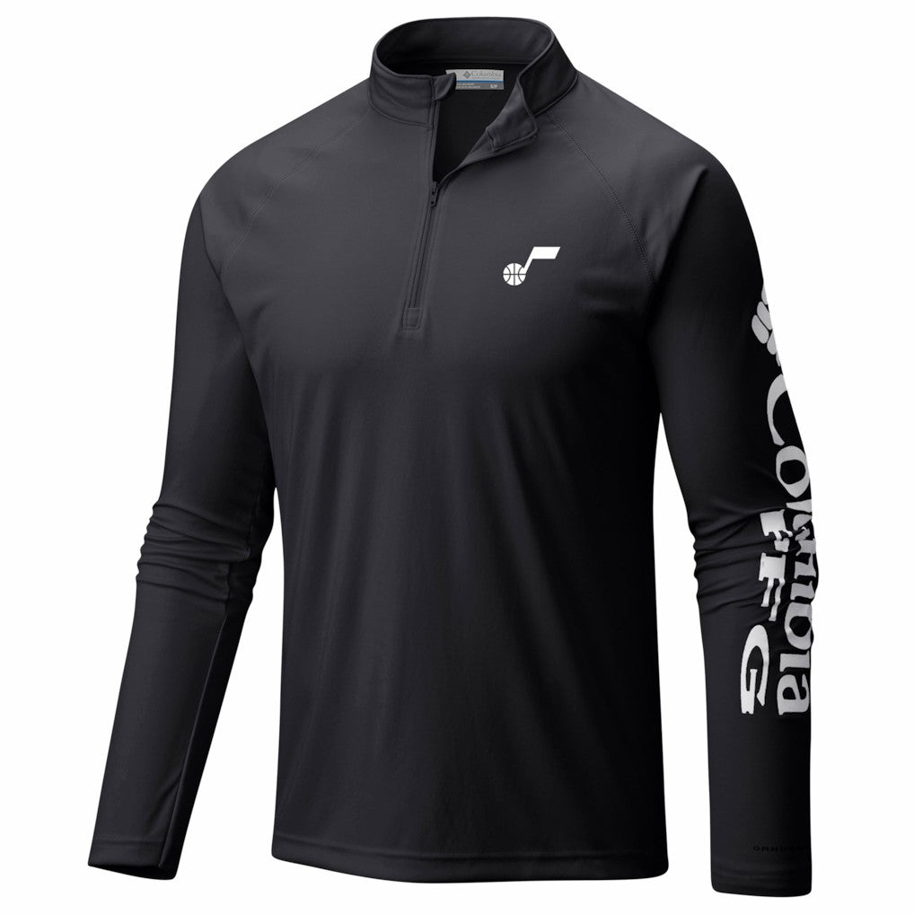 Utah Jazz PFG Terminal Tackle Quarter-Zip Top Black - NBA