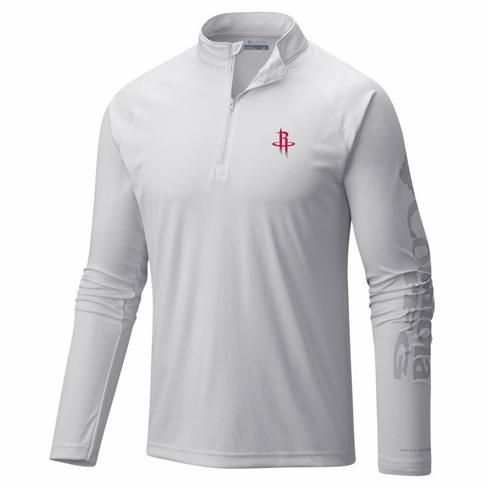 Houston Rockets PFG Terminal Tackle Quarter-Zip Top White - NBA