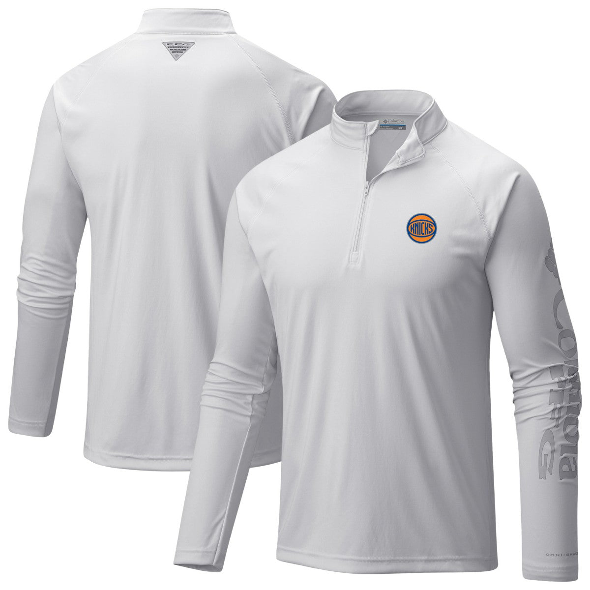 New York Knicks PFG Terminal Tackle Quarter-Zip Top White - NBA