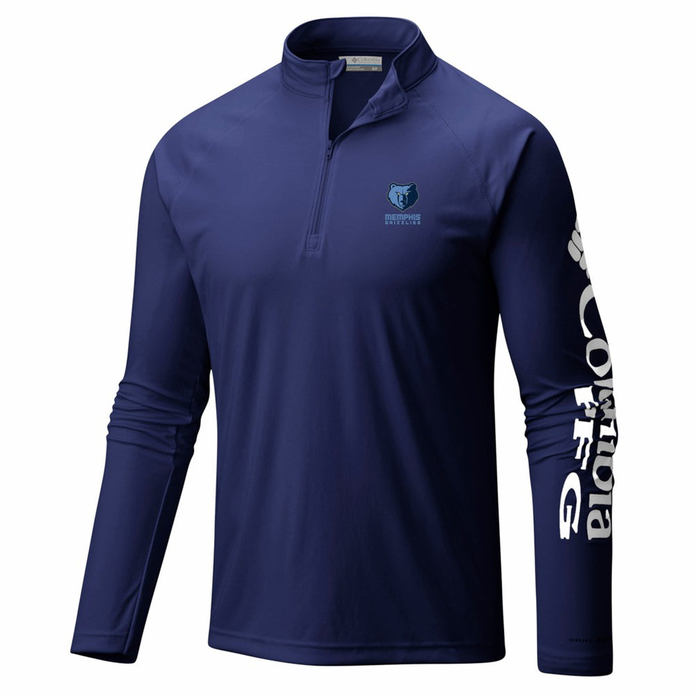 Memphis Grizzlies PFG Terminal Tackle Quarter-Zip Top Navy - NBA
