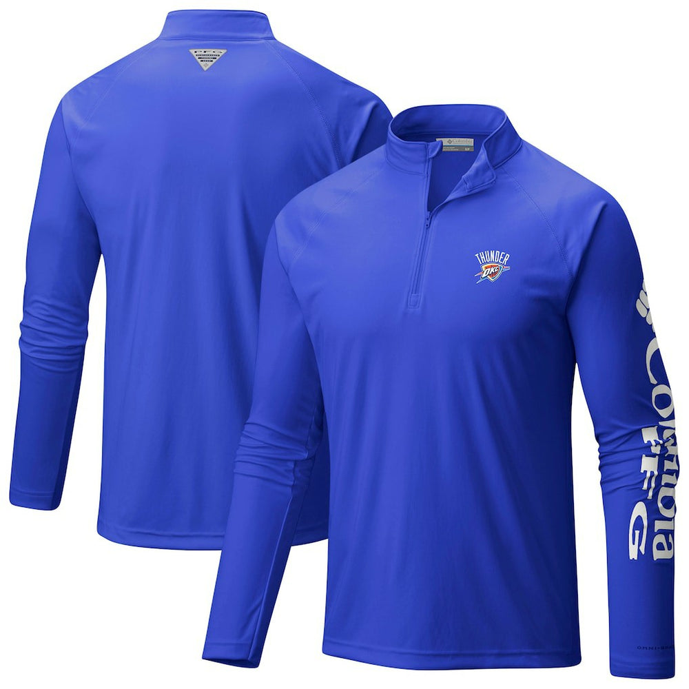 Oklahoma City Thunder PFG Terminal Tackle Quarter-Zip Top Blue - NBA