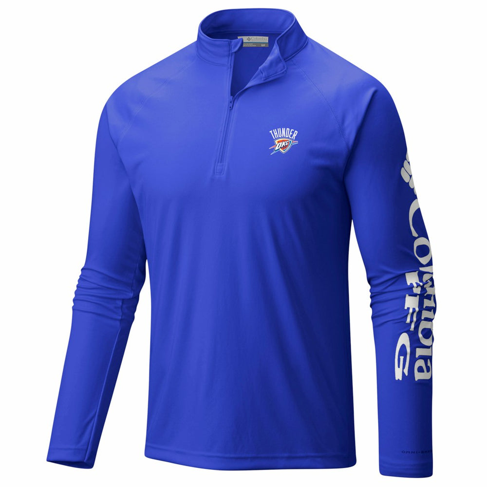 Oklahoma City Thunder PFG Terminal Tackle Quarter-Zip Top Blue - NBA