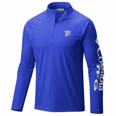 Oklahoma City Thunder PFG Terminal Tackle Quarter-Zip Top Blue - NBA