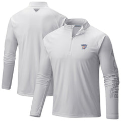 Oklahoma City Thunder PFG Terminal Tackle Quarter-Zip Top White - NBA