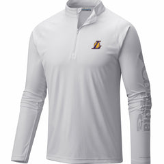 Los Angeles Lakers PFG Terminal Tackle Quarter-Zip Top White - NBA