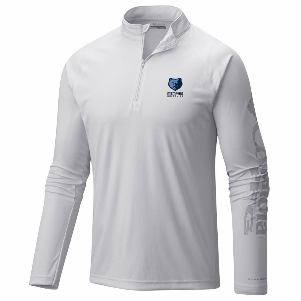 Memphis Grizzlies PFG Terminal Tackle Quarter-Zip Top White - NBA