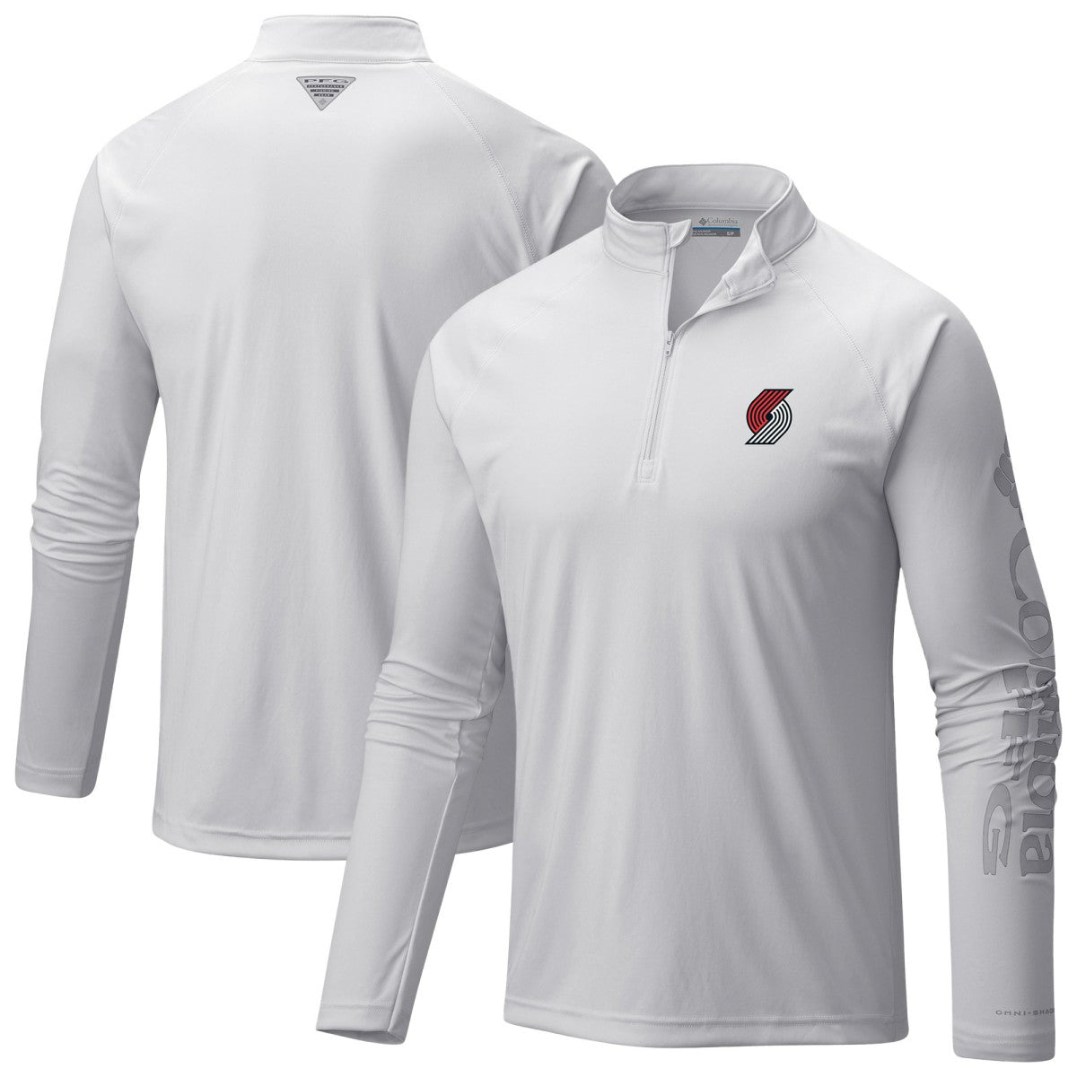 Portland Trail Blazers PFG Terminal Tackle Quarter-Zip Top White - NBA