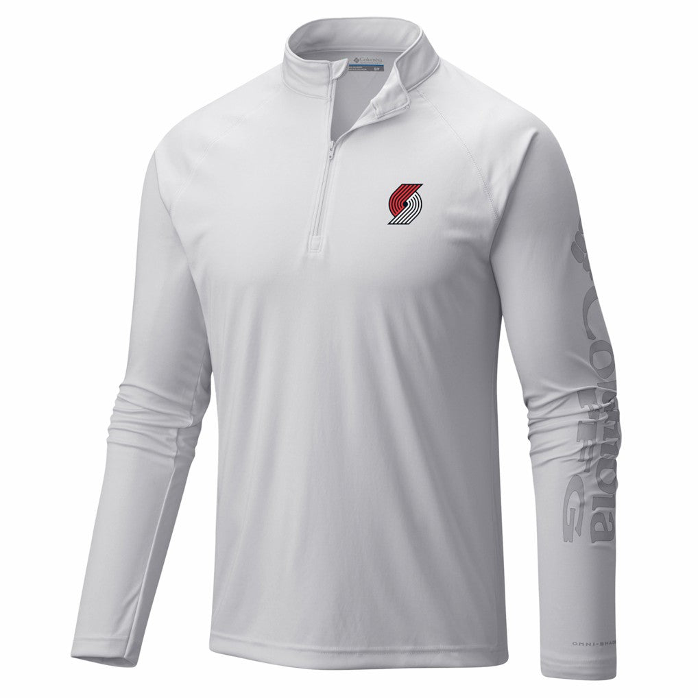 Portland Trail Blazers PFG Terminal Tackle Quarter-Zip Top White - NBA
