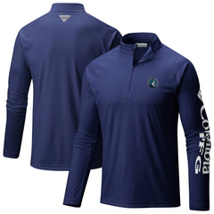 Minnesota Timberwolves PFG Terminal Tackle Quarter-Zip Top Navy - NBA