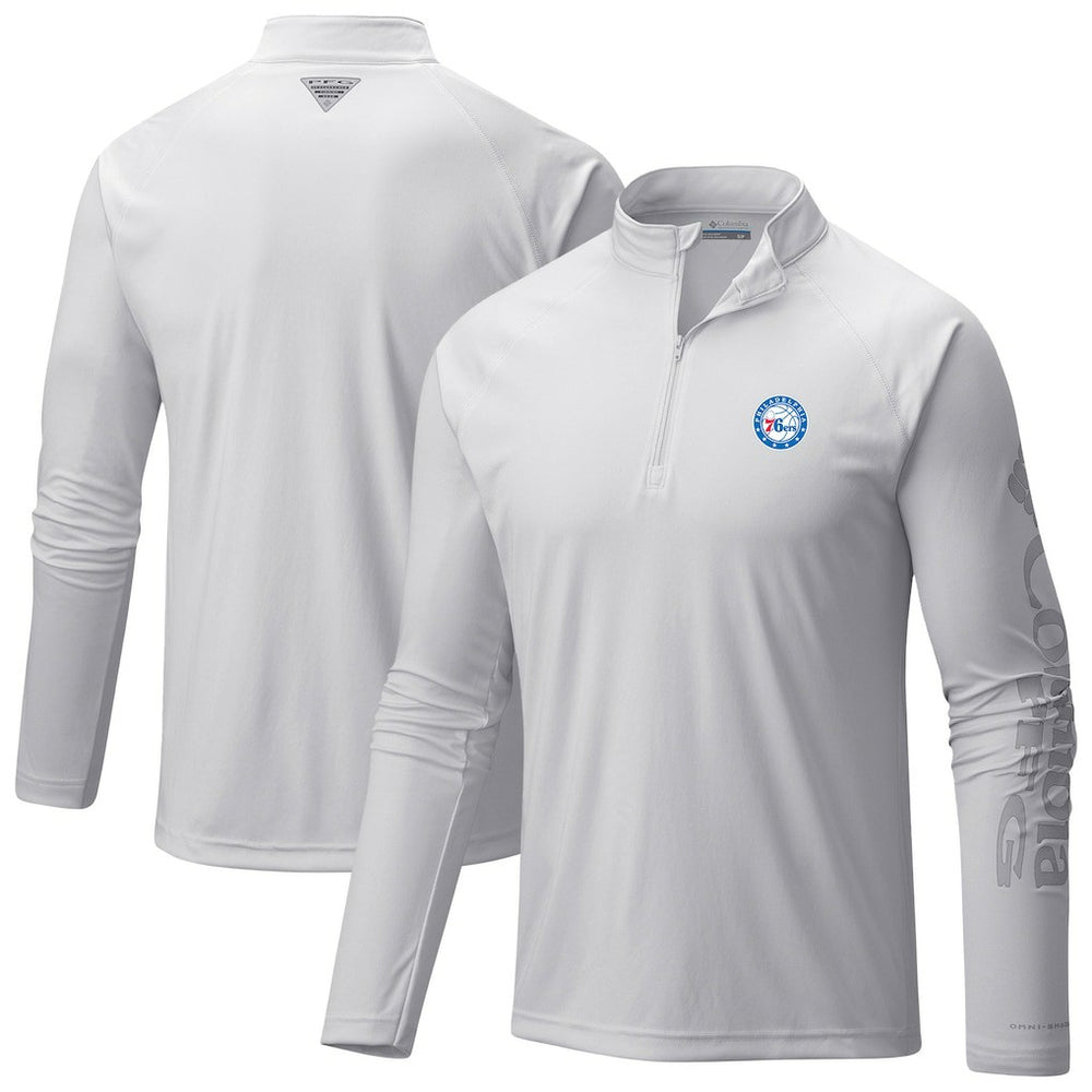 Philadelphia 76ers PFG Terminal Tackle Quarter-Zip Top White - NBA