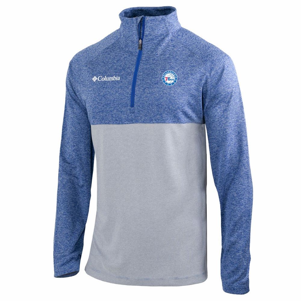 Philadelphia 76ers Omni-Wick Rockin' It Quarter-Zip Top Blue - NBA